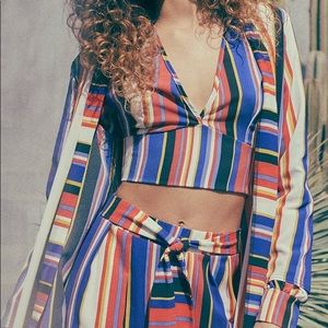 Zendaya Edit Striped Blouse
